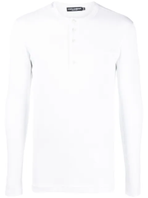 Dolce & Gabbana long-sleeve Henley T-shirt