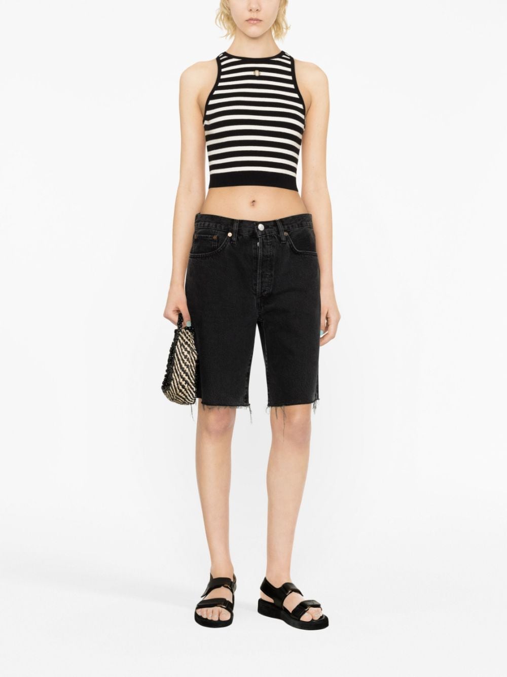 Maje Cropped tanktop - Zwart