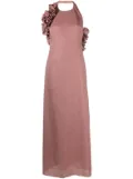 Rayane Bacha Olivia metallic maxi dress - Pink