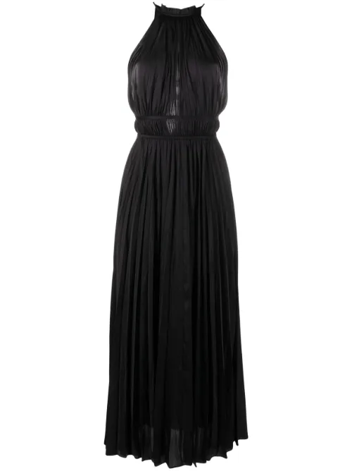 Robe plissée à coupe longue - Maje - Modalova