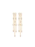 Maje rhinestone-embellished drop earrings - Gold