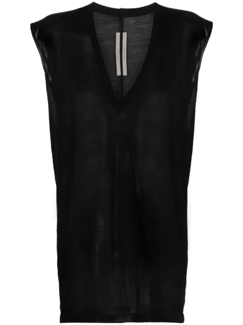 Débardeur en coton à effet de transparence - Rick Owens - Modalova