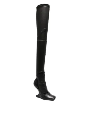 リックオウエンス Rick Owens Grill Stretch Peeptoe Boots RICK OWENS Grill Stretch Peeptoe Boots – LOZURI®