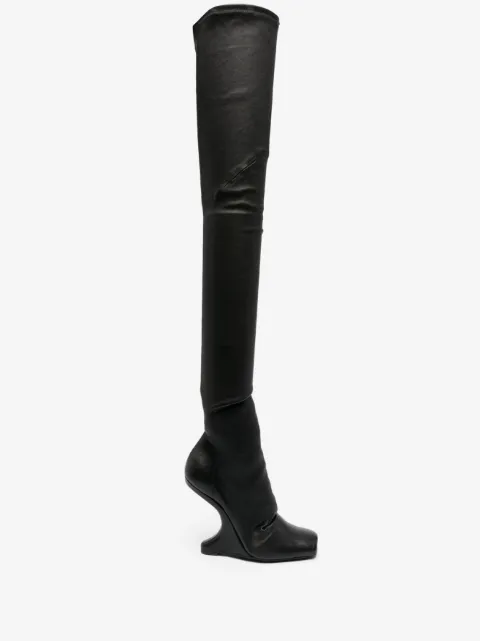 Rick Owens Cantilever 120mm above-knee boots