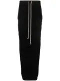 Rick Owens DRKSHDW Pillar drawstring-waist maxi skirt - Black