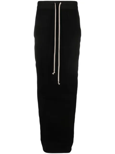 Rick Owens DRKSHDW Pillar drawstring-waist maxi skirt