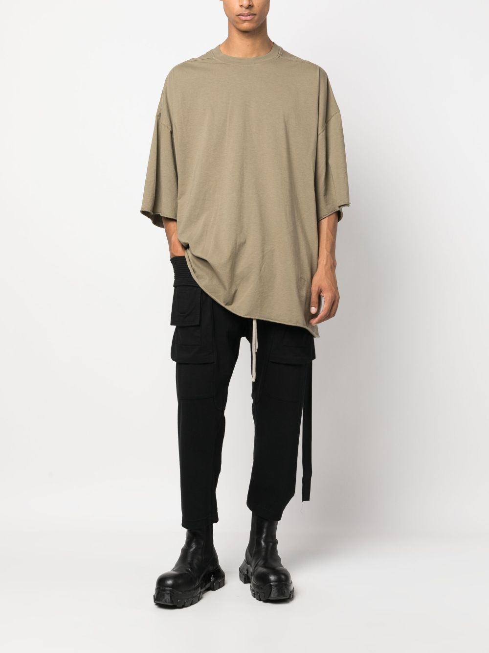 Rick Owens Tommy T short-sleeve cotton T-shirt - Green