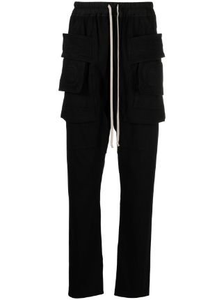 Rick Owens DRKSHDW Creatch Drawstring Cargo Trousers - Farfetch