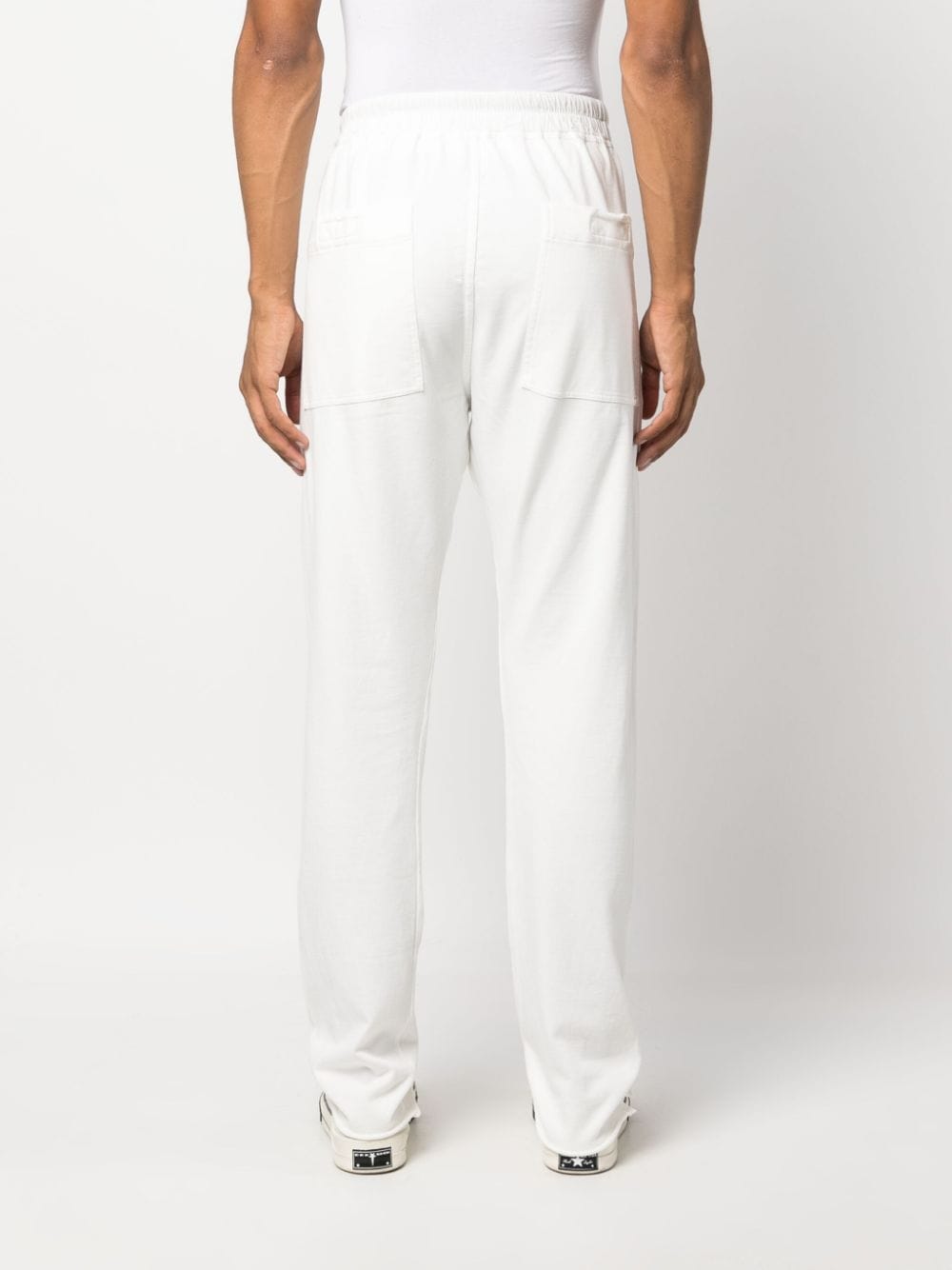 Shop Rick Owens Berlin Organic Cotton Trousers In White