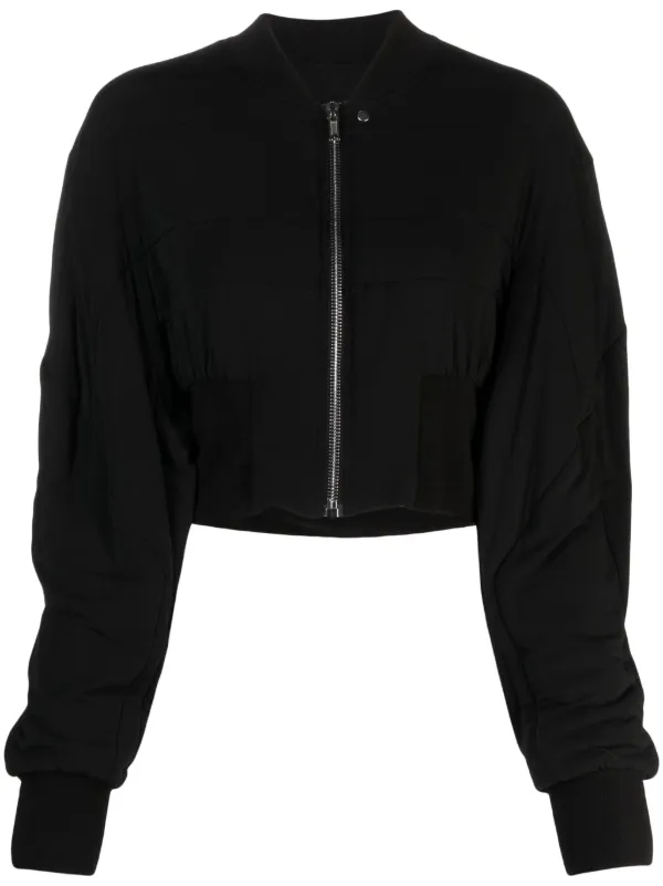Cropped padded bomber jacket store