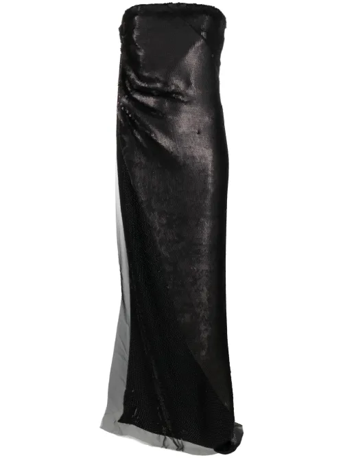 Débardeur asymétrique Luxor brodé de sequins - Rick Owens - Modalova