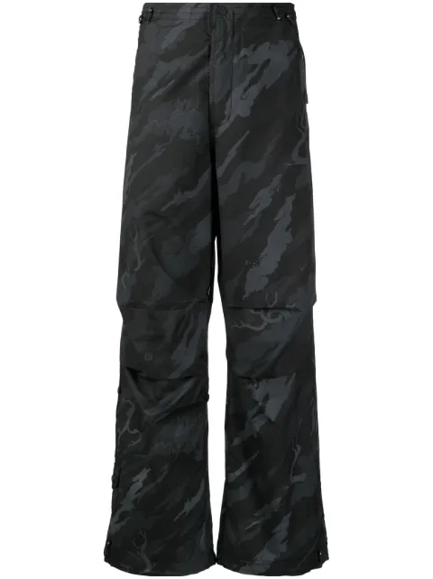 Maharishi Bonsai Forest-print trousers