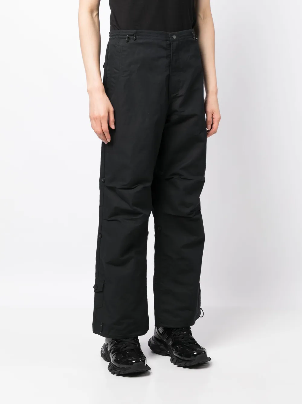 Shop Maharishi Ventile Loose-fit Snopants Trousers In Black