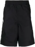 AAPE BY *A BATHING APE® logo-embroidered cotton track shorts - Black