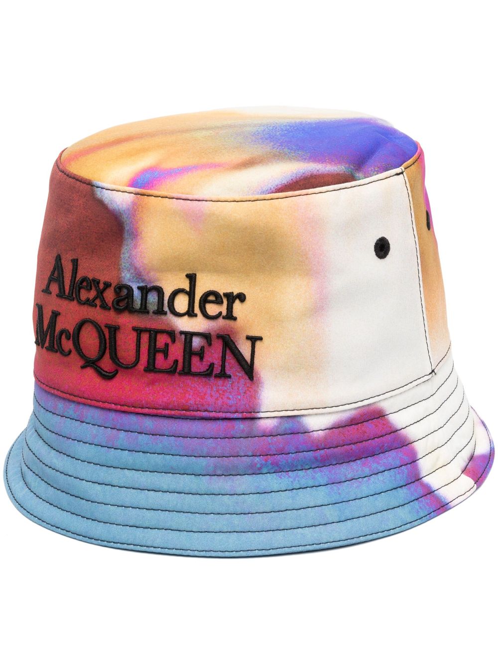 Shop Alexander Mcqueen Luminous Flower Bucket Hat In Rot