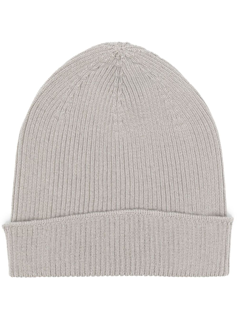 ribbed-knit cashmere beanie