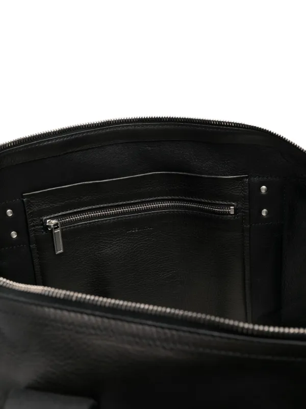 Rick Owens Trolley レザー トートバッグ | ブラック | FARFETCH JP