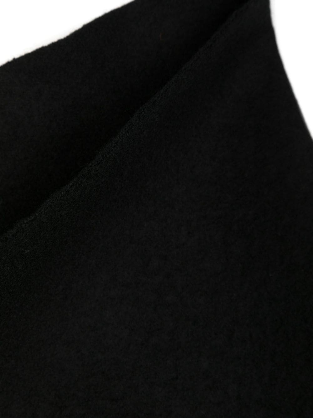 Shop Rick Owens Virgin Wool Cowl Scarf In Black
