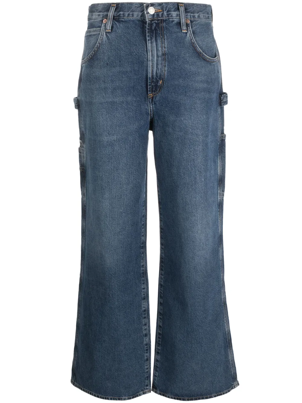 Shop Agolde Wide-leg Jeans In Blue