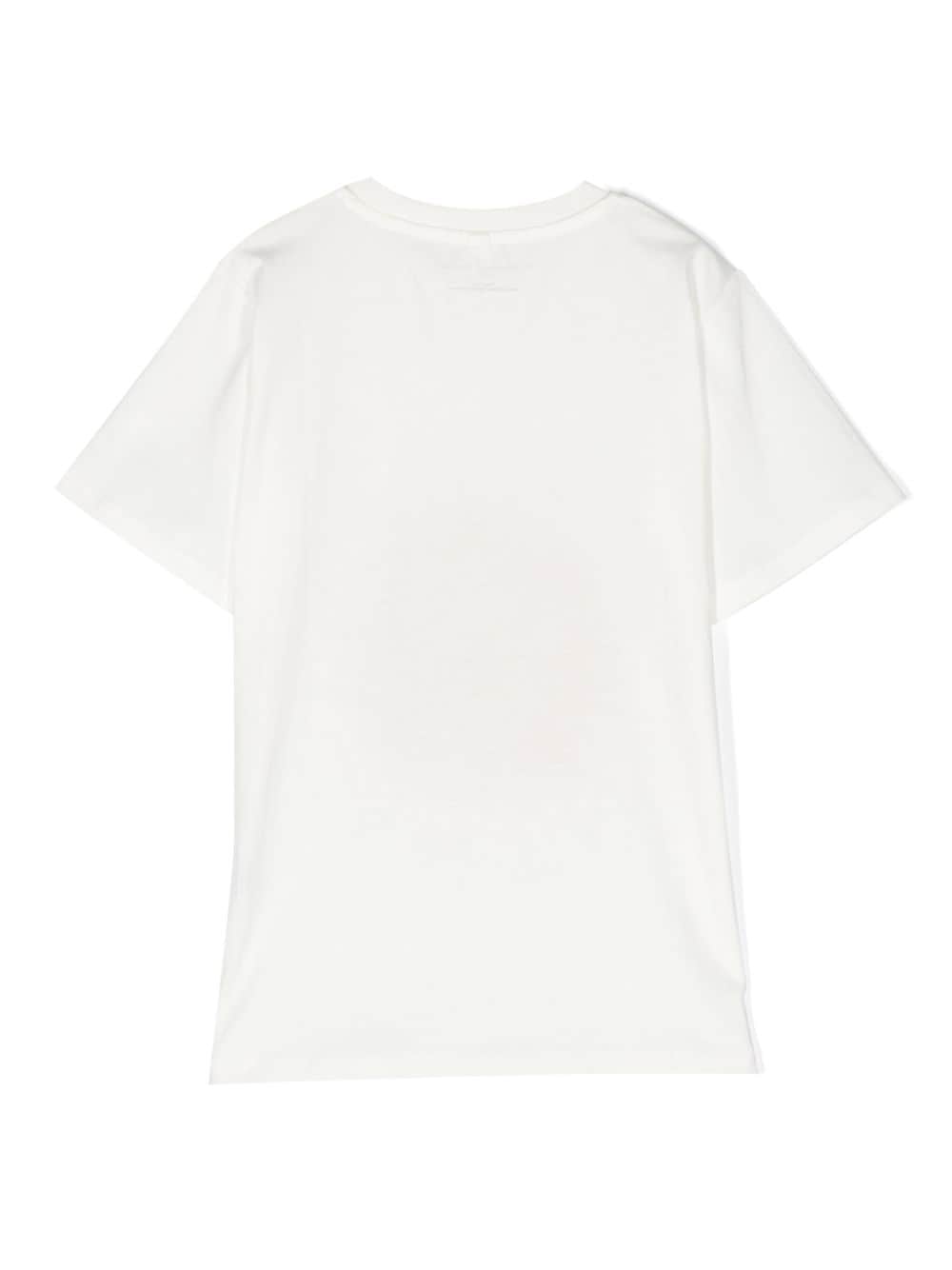 Stella McCartney Kids sun-print cotton T-shirt - Wit