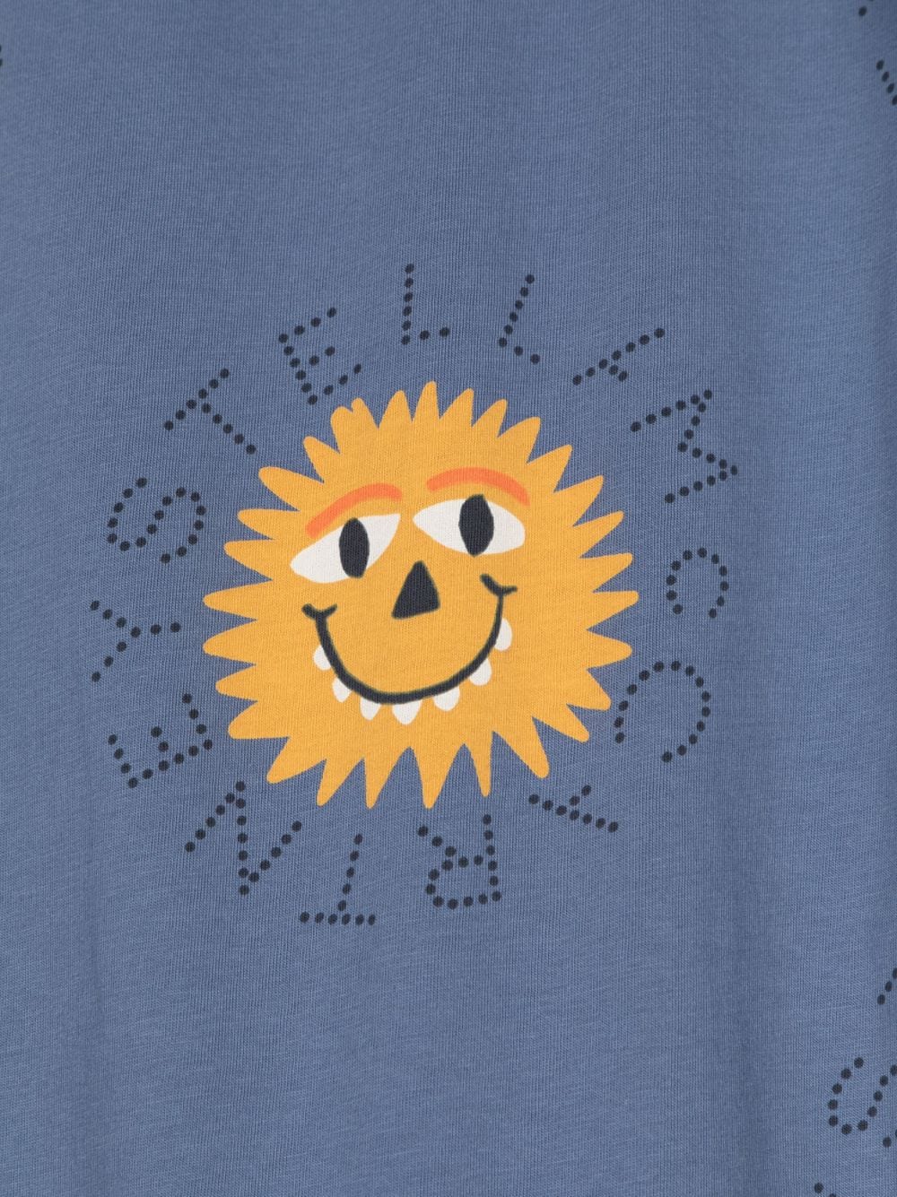 Shop Stella Mccartney Sun-print Cotton T-shirt In Blue