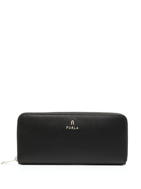 Furla logo-plaque leather wallet