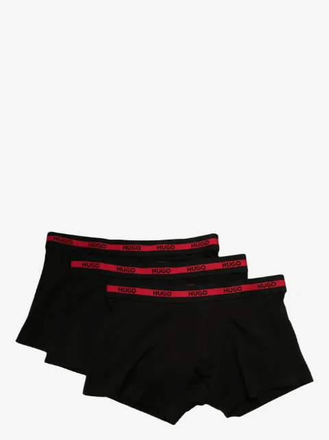 HUGO lot de trois boxers à bande logo