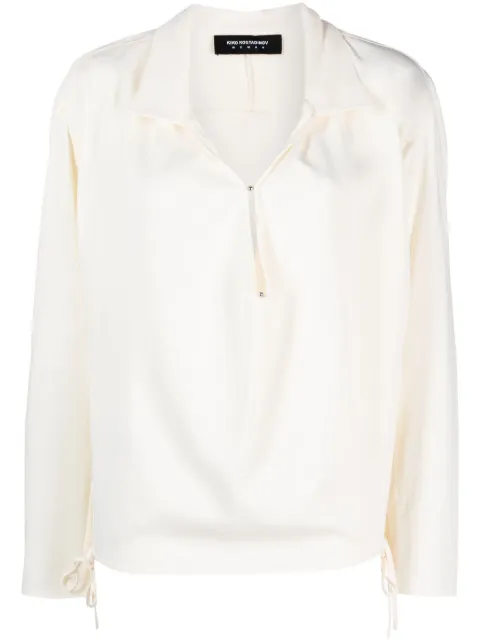 Kiko Kostadinov pointed-flat collar blouse 