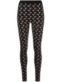 Marine Serre Fuseaux Moon printed leggings - Black