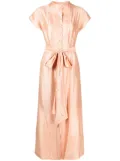 Baruni Sari button-down maxi dress - Pink