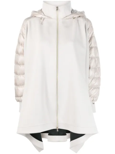 Herno draped hooded coat