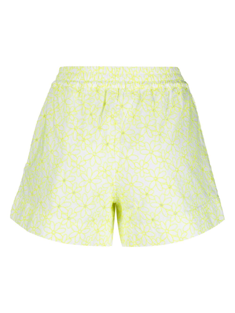 MC2 Saint Barth floral-embroidered elasticated shorts - Wit