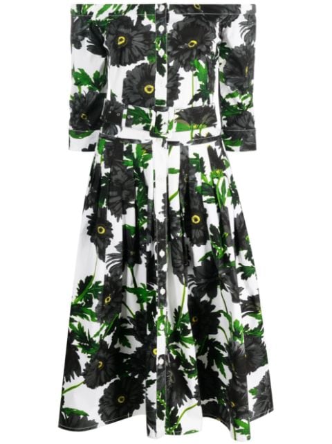 Samantha Sung Audrey floral print pleated dress