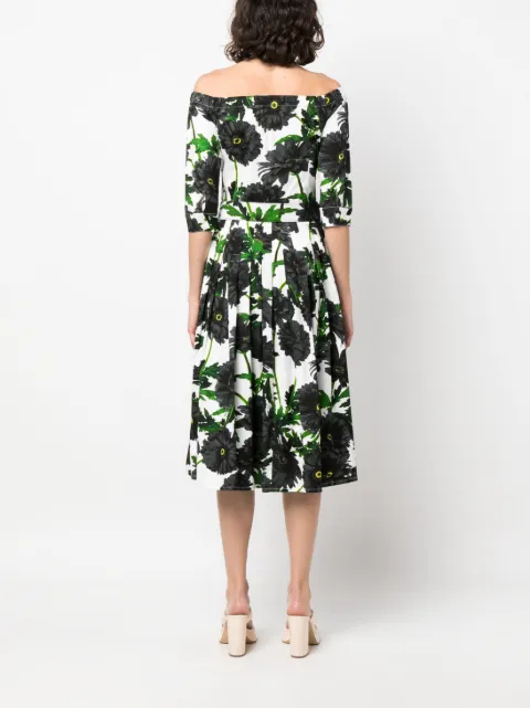 Samantha Sung Audrey floral print pleated dress AUDREYDRESS2092 - 3