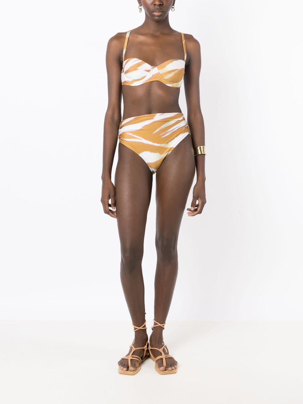 Lenny Niemeyer Oryx high-waisted bikini botoms - Brown