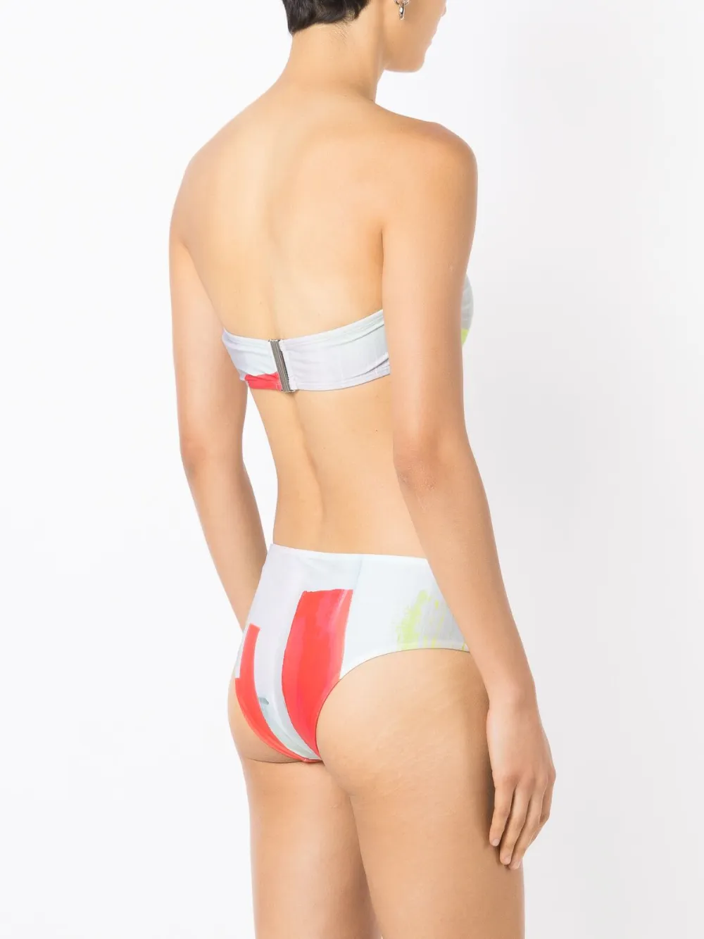 Lenny Niemeyer Canvas High-waisted Bikini Bottoms In Multicolour