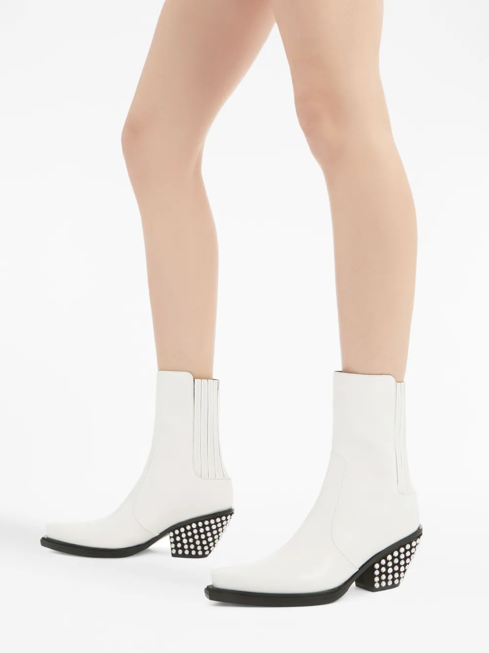 Giuseppe Zanotti Yanhira 55mm leather boots White