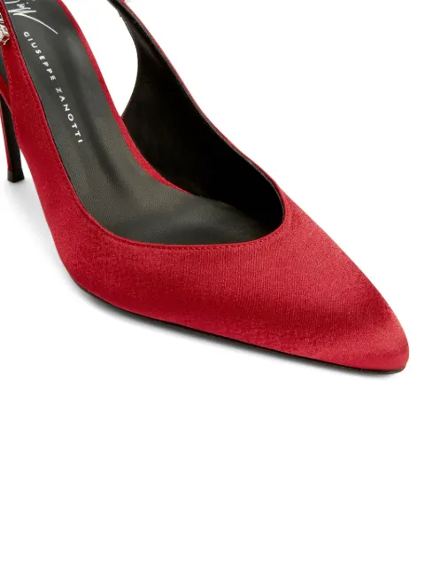 Giuseppe Zanotti Rachyl crystal-embellished satin pumps I350002006 - 3