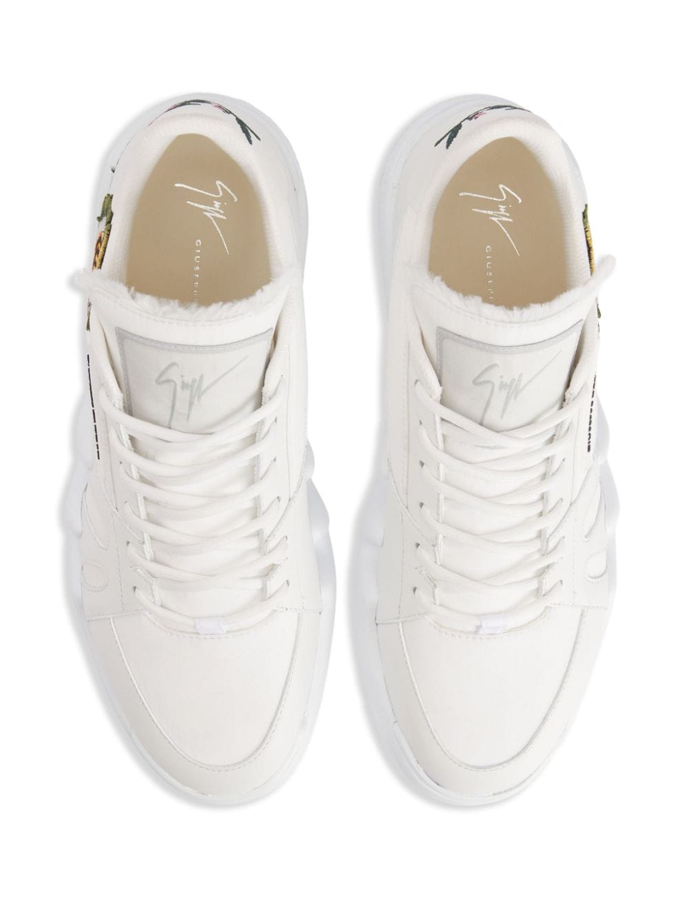 Shop Giuseppe Zanotti Talon Graphic-print Sneakers In White