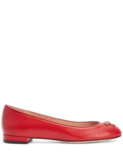 Giuseppe Zanotti flats con placa del logo