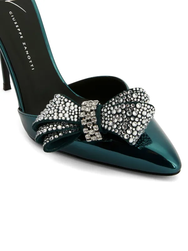 【関税込み】Giuseppe Zanotti グリーン 105mm ヒールサンダル Giuseppe Zanotti Mahrtina 105mm サンダル | グリーン