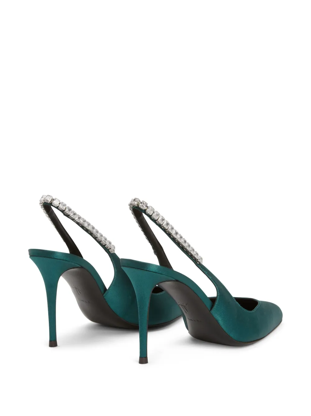  Giuseppe Zanotti Rachyl Satin Pumps - Green 