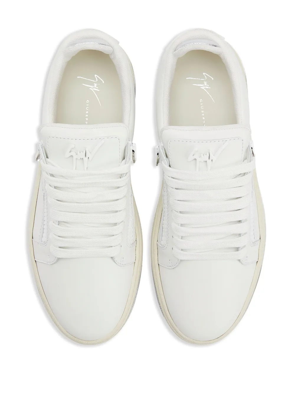 Giuseppe Zanotti Gz94 leren sneakers Wit