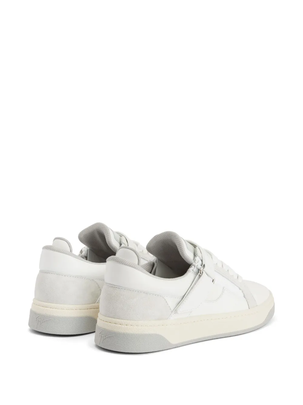  Giuseppe Zanotti Zapatillas Bajas Gz94 Con Cierre Autoadherente Y Doble Cremallera - Blanco 
