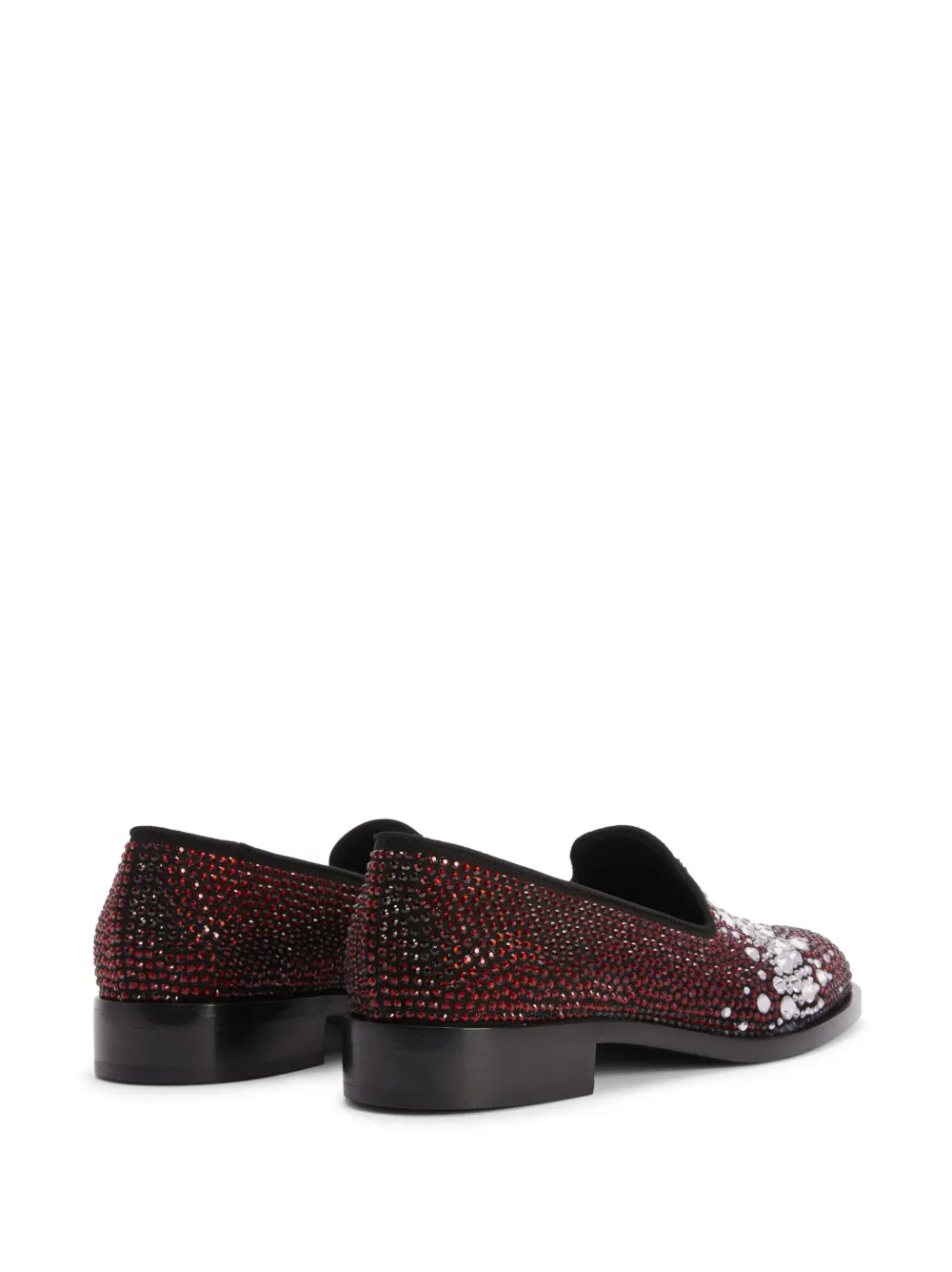 Giuseppe Zanotti Matildha crystal-embellished loafers Red