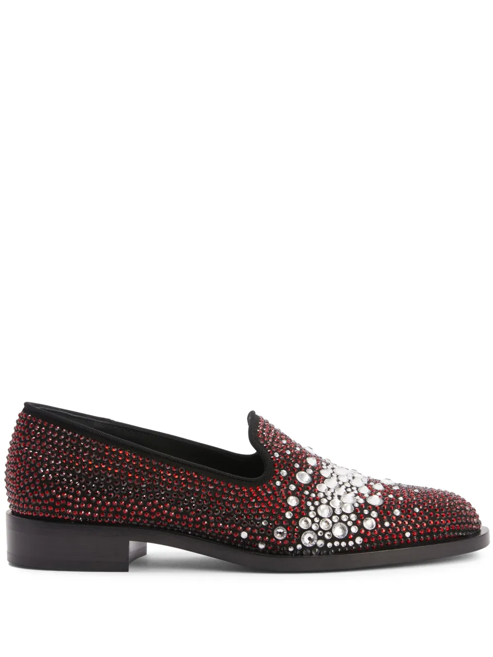 Giuseppe Zanotti Matildha crystal-embellished loafers Red