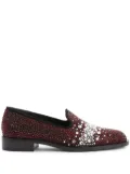 Giuseppe Zanotti Matildha crystal-embellished loafers - Red