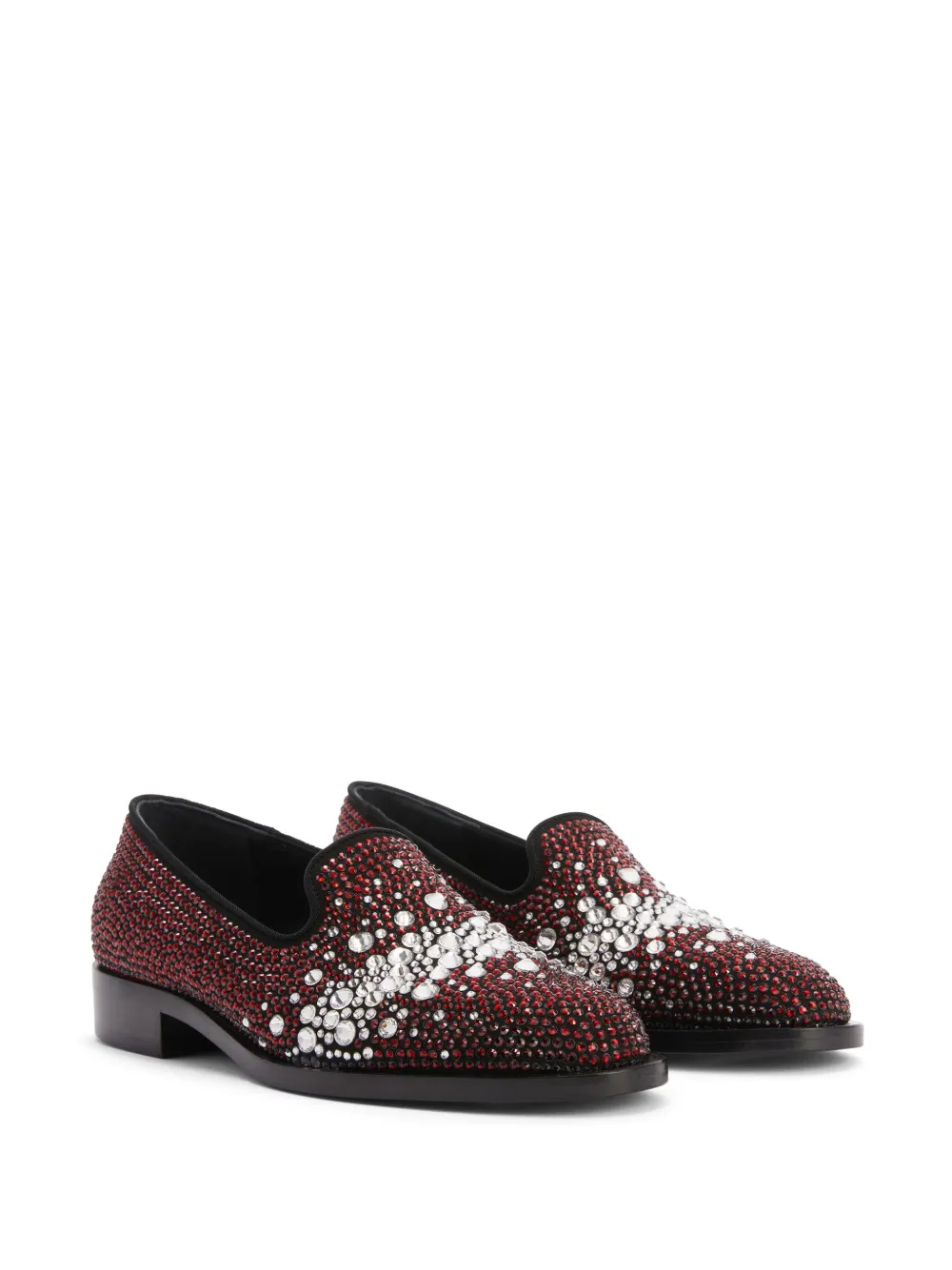 Giuseppe Zanotti Matildha crystal-embellished loafers Red