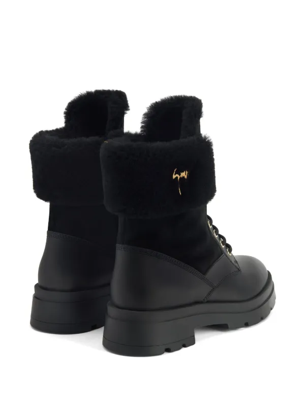 Giuseppe Zanotti Jaure レザーブーツ | ブラック | FARFETCH JP