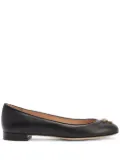 Giuseppe Zanotti Riziana leather ballerina shoes - Black